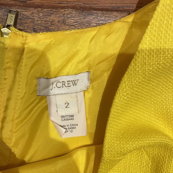 Yellow J Crew dress - Picture 3 of 3